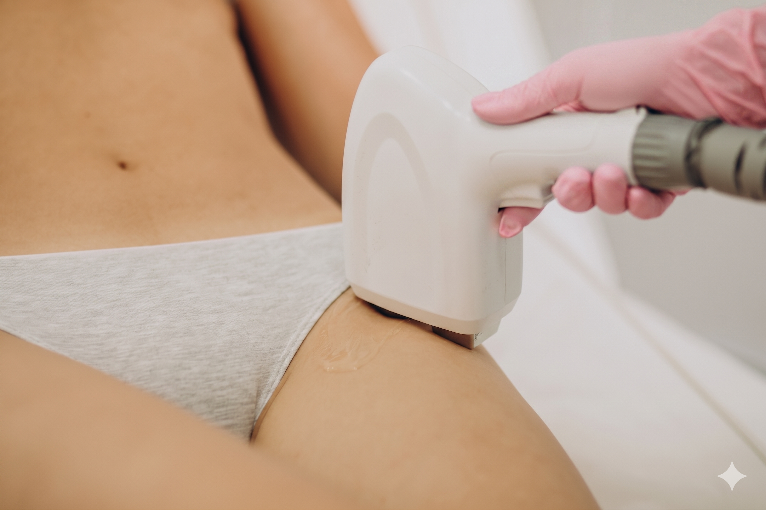 Soft, smooth skin following a Brazilian laser hair removal session