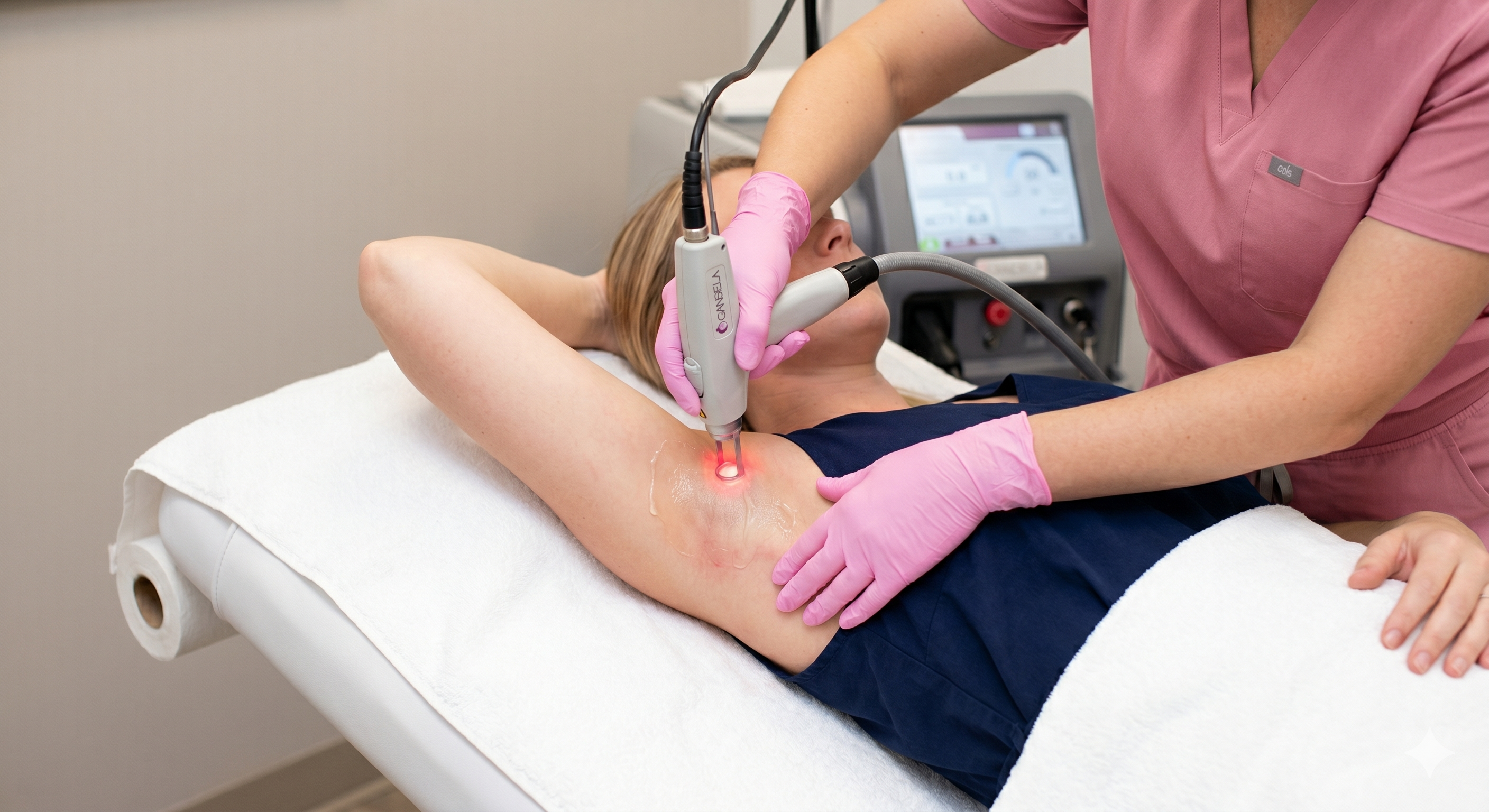 Smooth, hair-free skin after laser hair removal